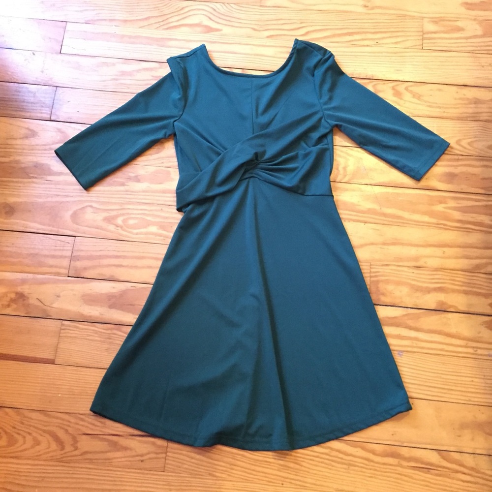 Dark green dress